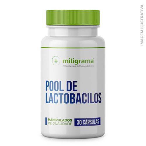 Pool de Lactobacilos Mantém a Flora Intestinal Saudável 30 Cápsulas - 30 Cápsulas