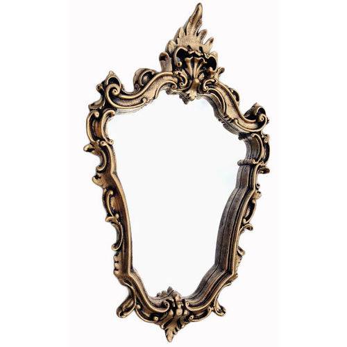 PopDecorei - Espelho Veneziano Vintage Ouro Envelhecido 68x42cm