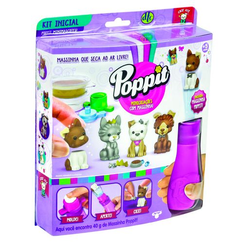 Poppit Kit Inicial Mini Mascotes - DTC