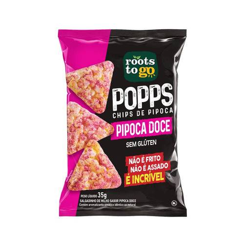 Popps Chips de Pipoca Doce 35g - Roots To Go