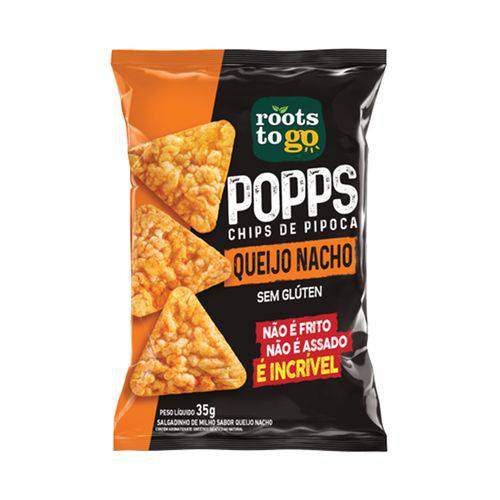 Popps Chips de Pipoca Queijo 35g Snack Fitness - Roots To Go
