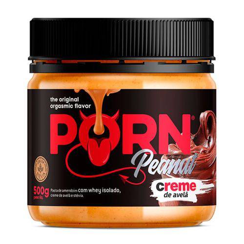 Porn Peanut Pasta de Amendoim 500g Creme de Avelã Porn Fit