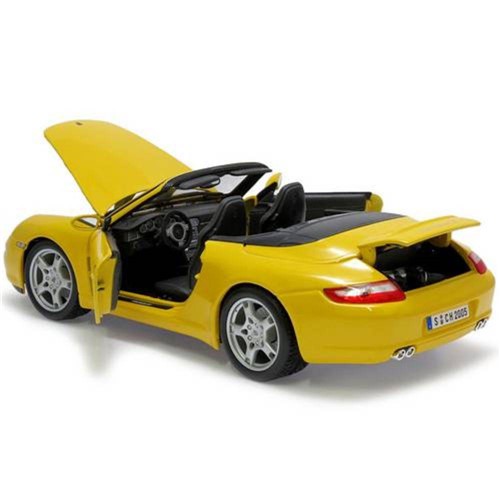 Porsche 911 Carrera S Cabriolet 1:18 Maisto Amarelo
