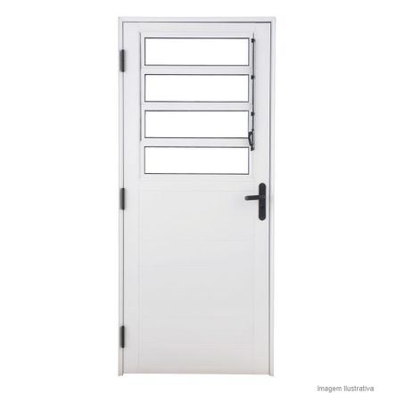 Porta Basculante Esquerda Breezer 210x90cm Branca Ebel
