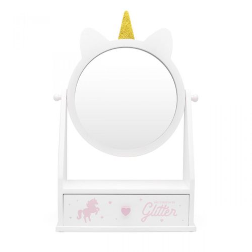 Porta Bijoux com Espelho Unicornio