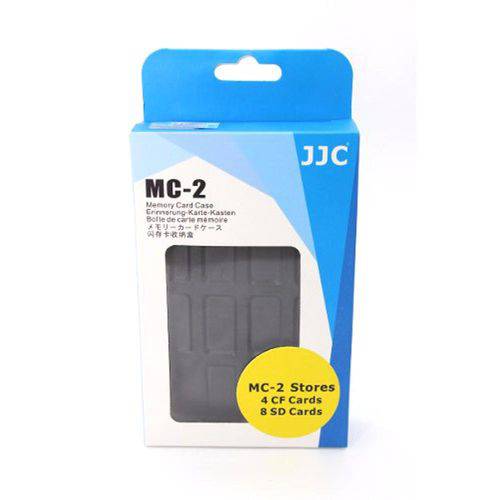 Porta Cartão de Memória Case Jjc Mc-2 para 8 Cartões Sd e 4 Cartões Cf