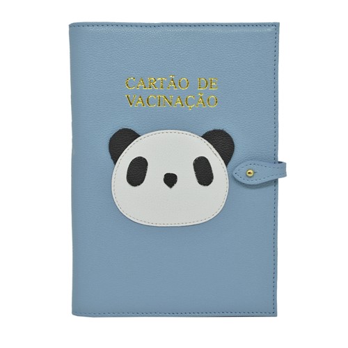 Porta Cartão de Vacina Little Panda Aqua Liso