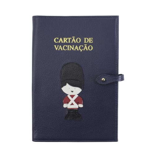 Porta Cartão de Vacina Soldadinho de Chumbo Marinho Liso