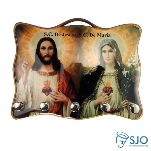 Porta Chave - Jesus e Maria | SJO Artigos Religiosos