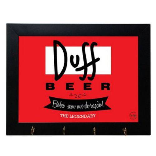 Porta Chaves Decorativo Duff Beer - 18x24cm