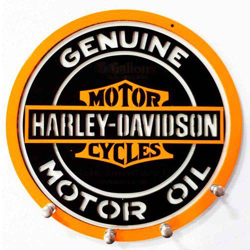 Porta Chaves Mdf Harley Davidson Genuine
