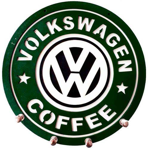 Porta Chaves Mdf Volkswagen Coffee