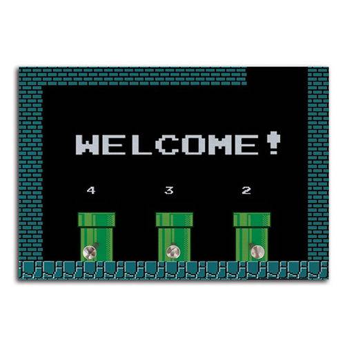 Porta Chaves Welcome! Gamer Pixel 8 Bits