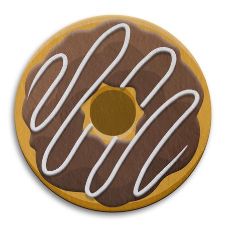 Porta Copo Ecológico Imã Donut - Chocolate