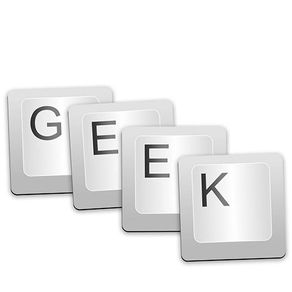 Porta Copos Teclas Geek - 4 Peças