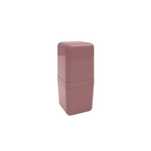 Porta-escova com Tampa Cube - Rsm 8,5 X 8,5 X 19,5 Cm