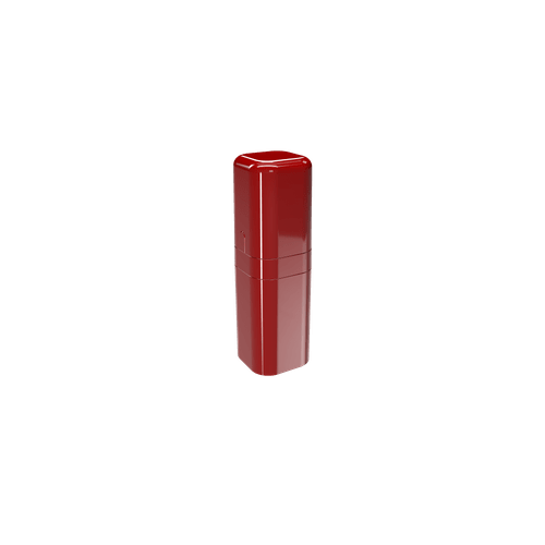 Porta-escova com Tampa Splash - VBO 6,5 X 6,5 X 22,5 Cm Vermelho Bold Coza