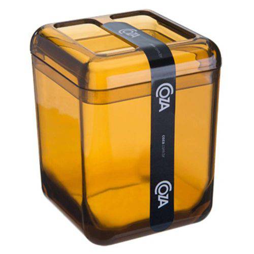 Porta Escova Cube 8x8x10cm Mel 20876/0456 - Coza