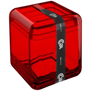 Porta Escova Cube Vermelho 20876/0111 Coza