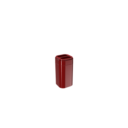 Porta-escova Splash - VBO 6,5 X 6,5 X 12,7 Cm Vermelho Bold Coza