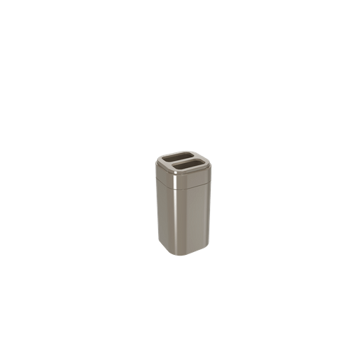 Porta-escova Splash - WGR 6,5 X 6,5 X 12,7 Cm Warm Gray Coza
