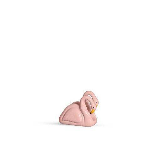 Porta Guardanapo Cerâmica Flamingo Scalla Rosa