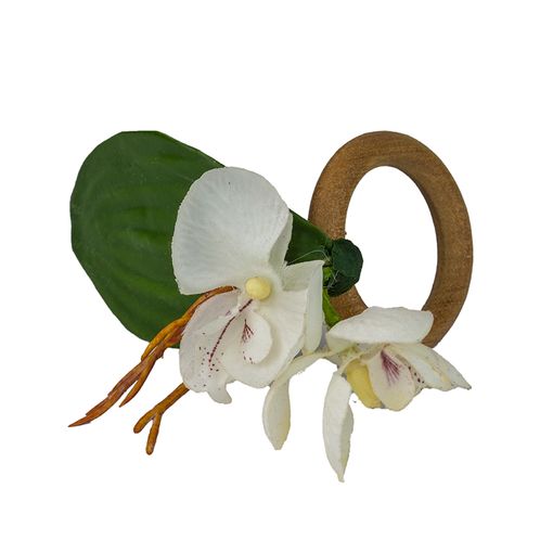 Porta Guardanapo Mini Orquídea Branca