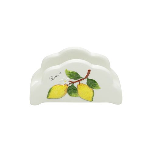 Porta-guardanapos em Cerâmica Bon Gourmet Lemons 8x2x4,5cm