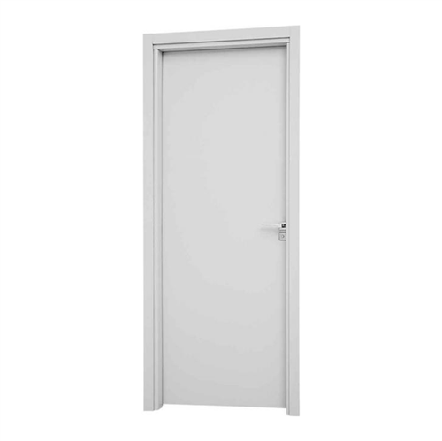 Porta Interna de Abrir com Fechadura para Banheiro Alumínio Branco Aluminium Esquerda 215x78x14cm - 72021525 - Sasazaki - Sasazaki