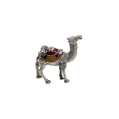 Porta Jóia Camelo em Zamac 9,5 X 3 X 9,5 Cm