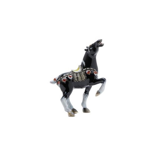 Porta Jóia Cavalo em Zamac 8,5 X 4 X 11cm