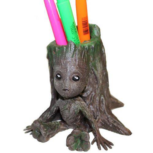 Porta Lápis Baby Groot - Encostado Árvore
