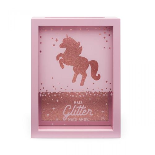 Porta Lembrancas Glitter Unicornio