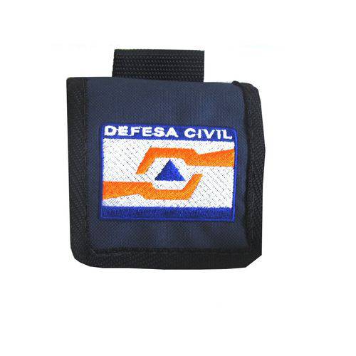 Porta Luvas Azul Defesa Civil Acessório com Velcro