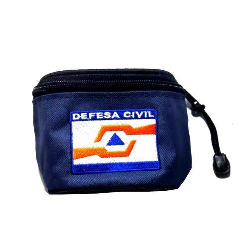 Porta Luvas Azul Defesa Civil Acessório com Ziper