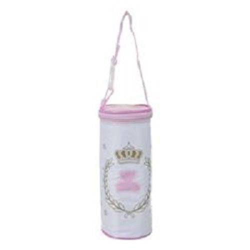Porta Mamadeira Bebê Coroa Princesa Rosa Brat Bag