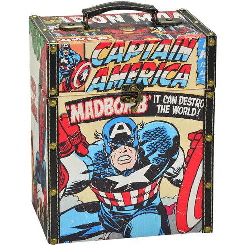 Porta Objetos HQ Capitão América Marvel