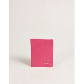 Porta Passaporte Couro - Pink U