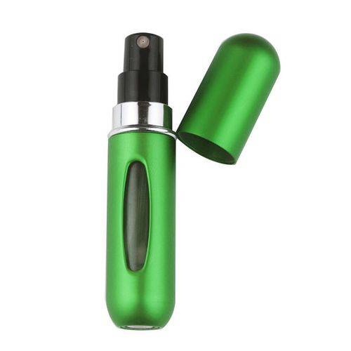 Porta Perfume Atomizador Recarregável Spray 5ml Verde