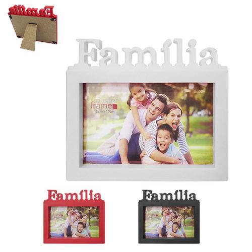 Porta Retrato 10x15 com Moldura de Plastico Familia Horizontal Colors