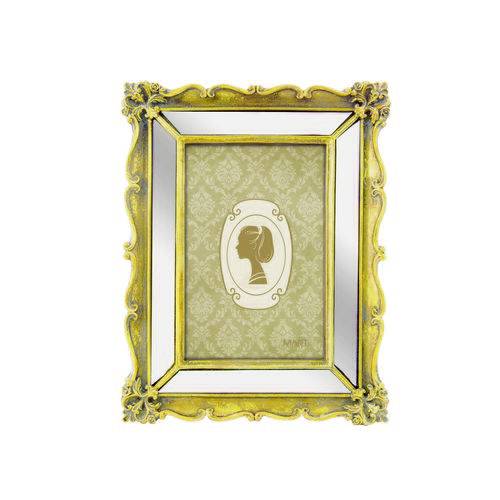 Porta Retrato 10x15cm Poliresina Dourado