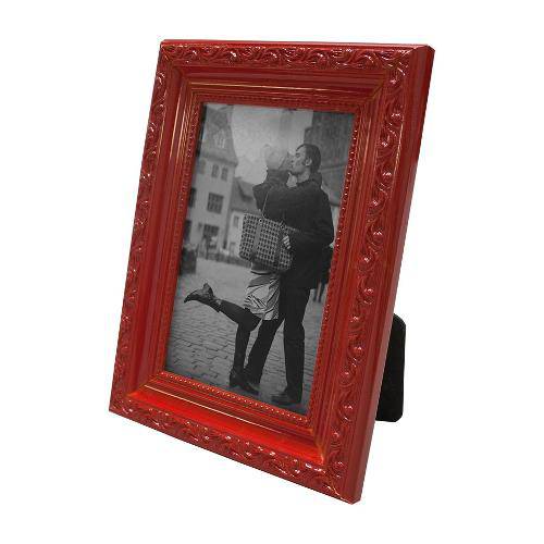 Porta Retrato 15x20cm Provençal Vermelho para 1 Foto 10x15cm