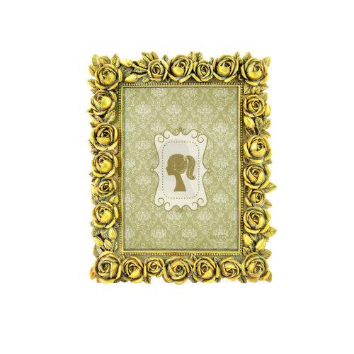Porta Retrato 13x18cm Antique Dourado Poliresina