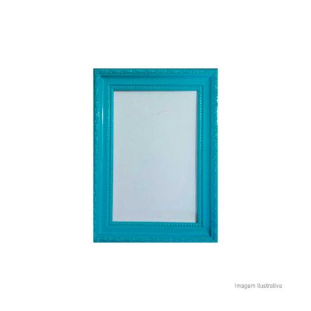 Porta Retrato 13x18cm Queem Azul Turquesa Brilhante Infinity
