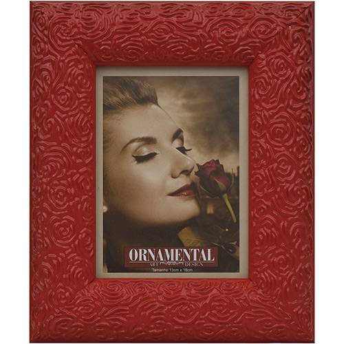 Porta-Retrato 26361 (13x18cm) Vermelho - Ornamental Design