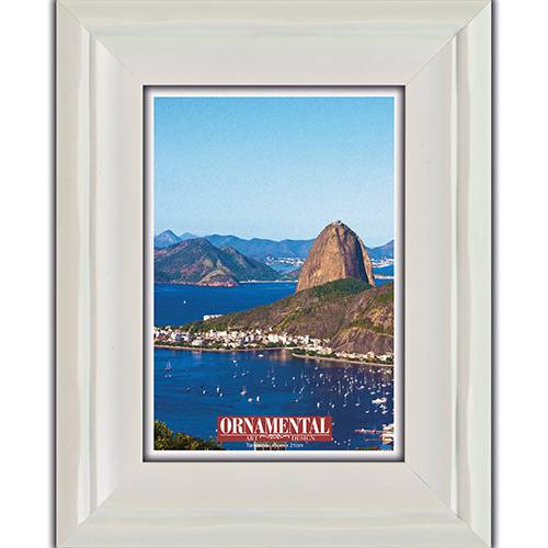 Porta-Retrato 26626 (15x21cm) Branco Camaleão - Ornamental Design