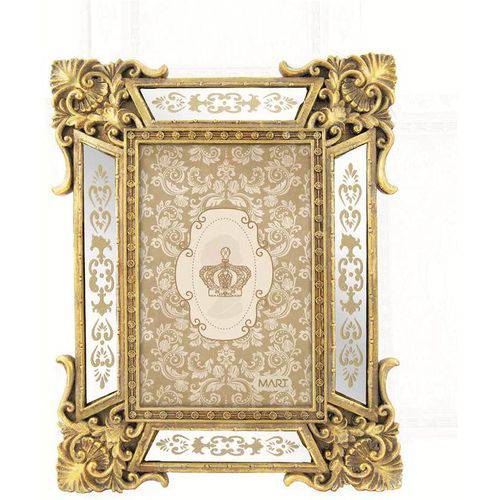 Porta Retrato Antique Blanche 6365 10x15 Dourado
