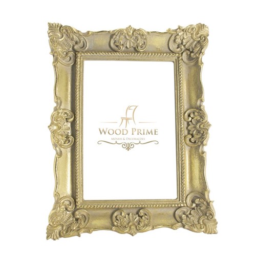 Porta-Retrato Clássico Victorine 10x15 Dourado Provençal - Wood Prime 26251