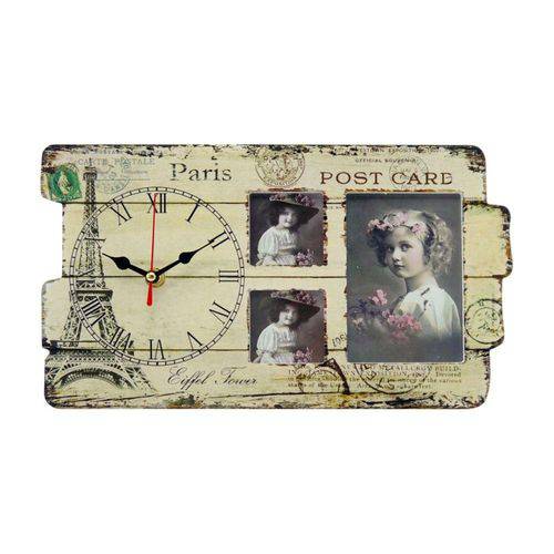 Porta Retrato com Relógio Paris The Home