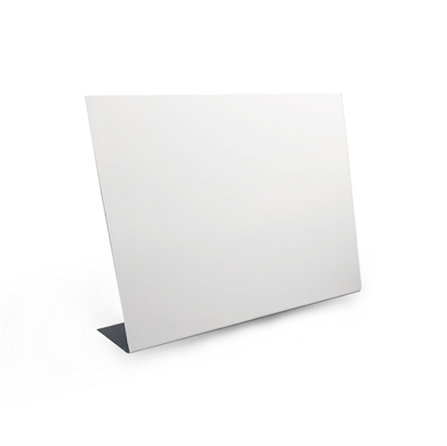 Porta Retrato de Metal Escovado Branco 15x20cm Horizontal